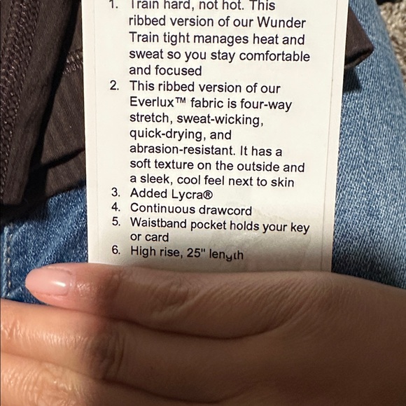 Lululemon HR Tight 25” Ribbed - Picture 6 of 6